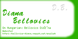 diana bellovics business card